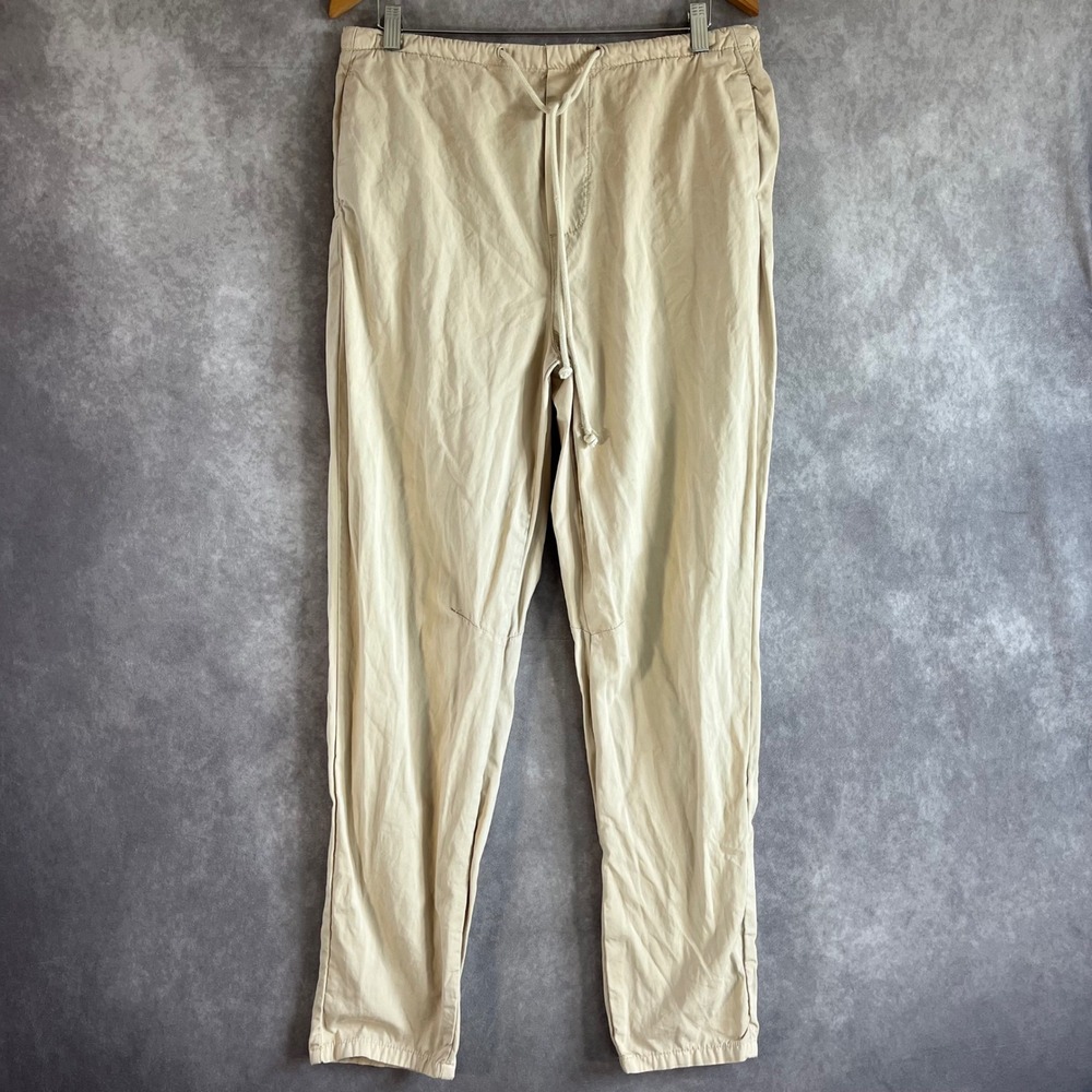 Free People Joggers Women XS Tan Cotton Drawstring Relaxed Pants Boho Hippie